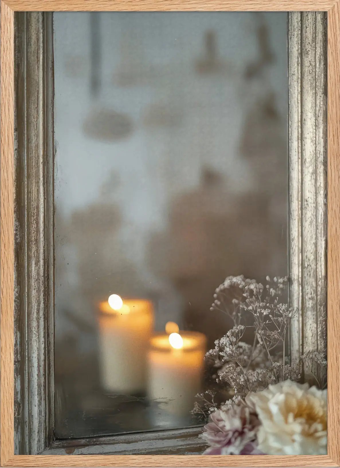Reflets de Bougie — Encadrée — affiche murale minimaliste | Cassili-home