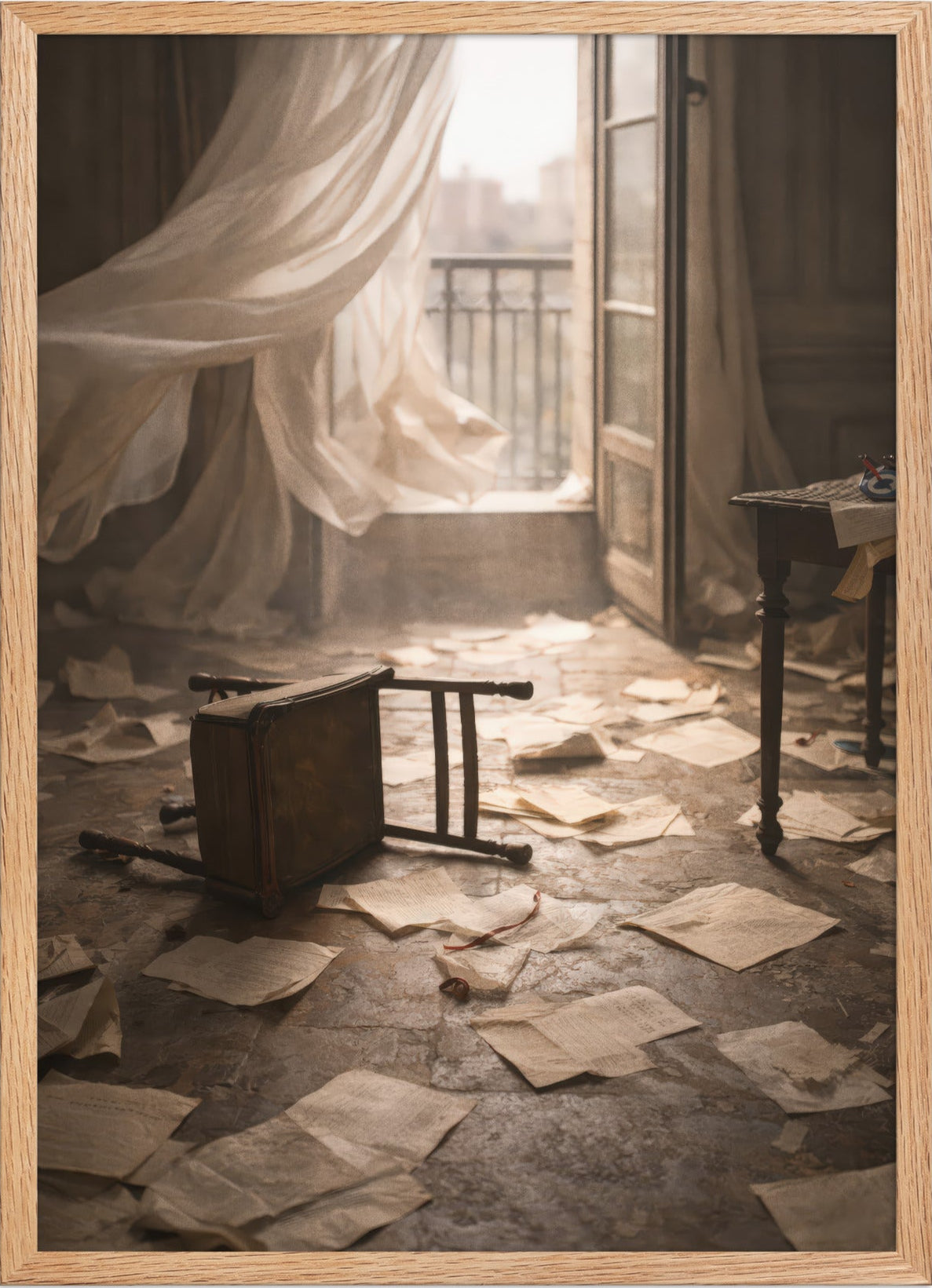 La Chambre des Lettres — Encadrée — affiche murale minimaliste | Cassili-home