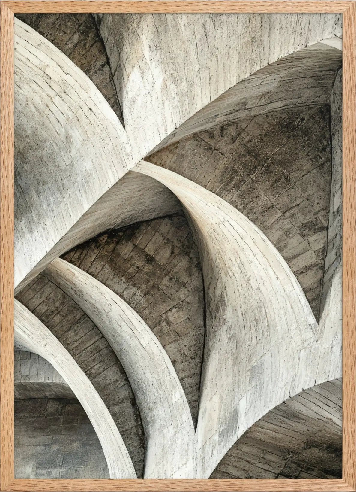 La Spirale de Béton — Encadrée — affiche murale minimaliste | Cassili-home