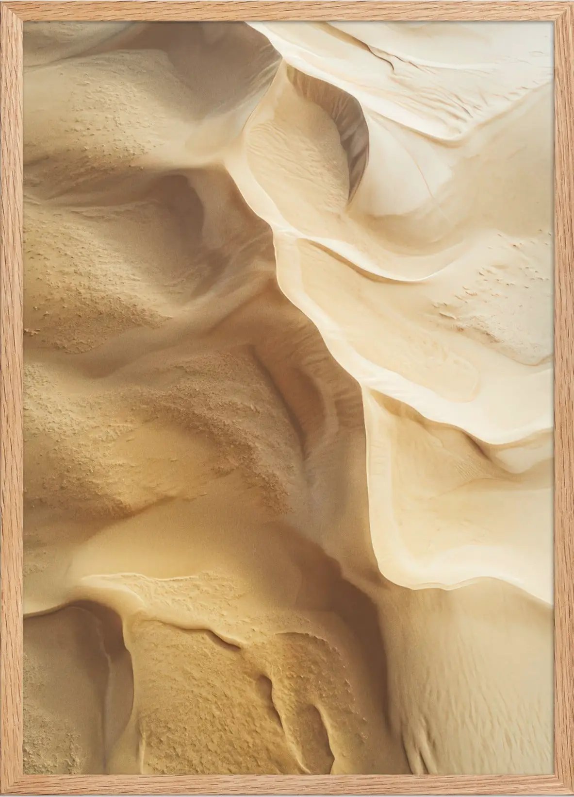 Les Dunes du Canyon — Encadrée — affiche murale minimaliste | Cassili-home