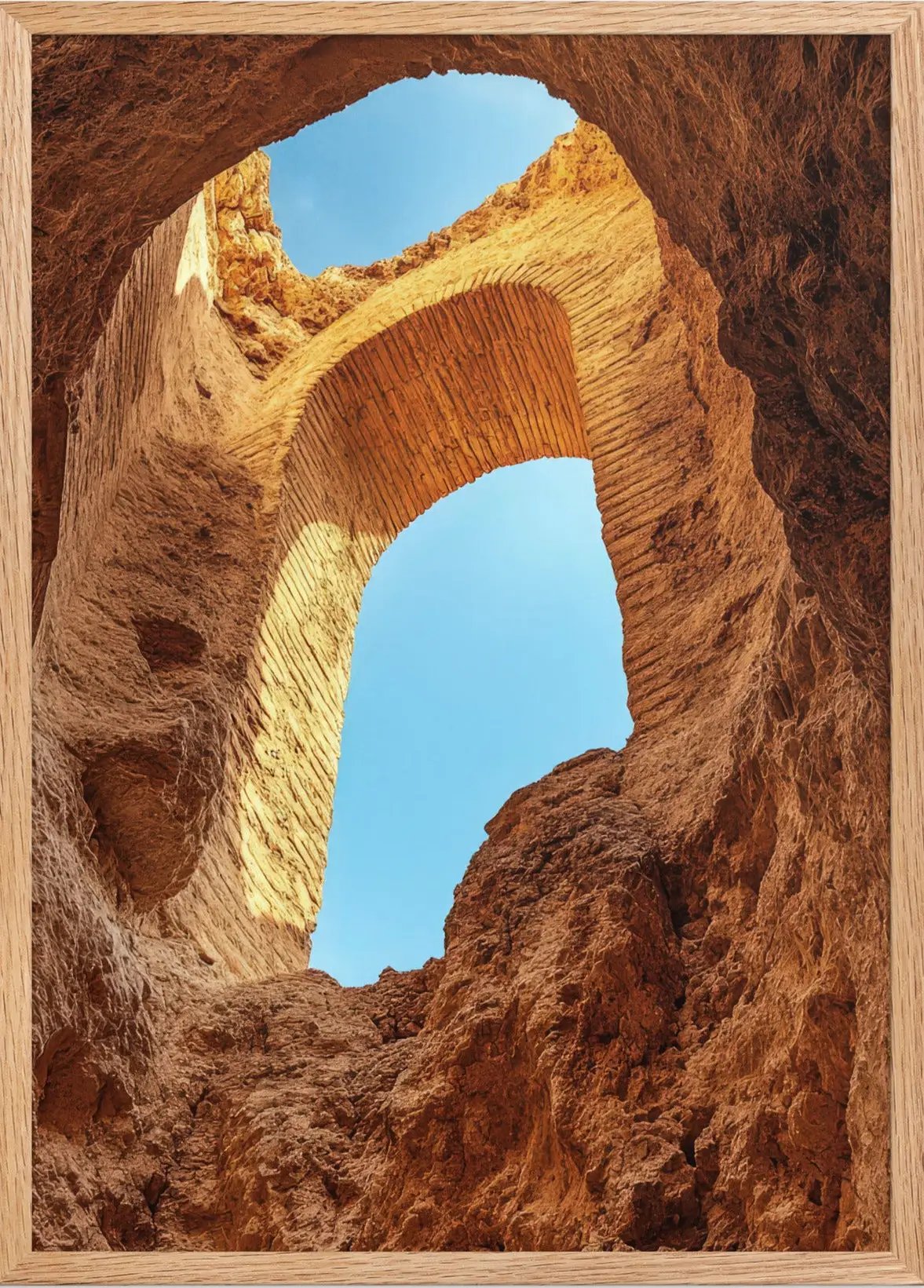 L’Œil du Canyon — Encadrée — affiche murale minimaliste | Cassili-home