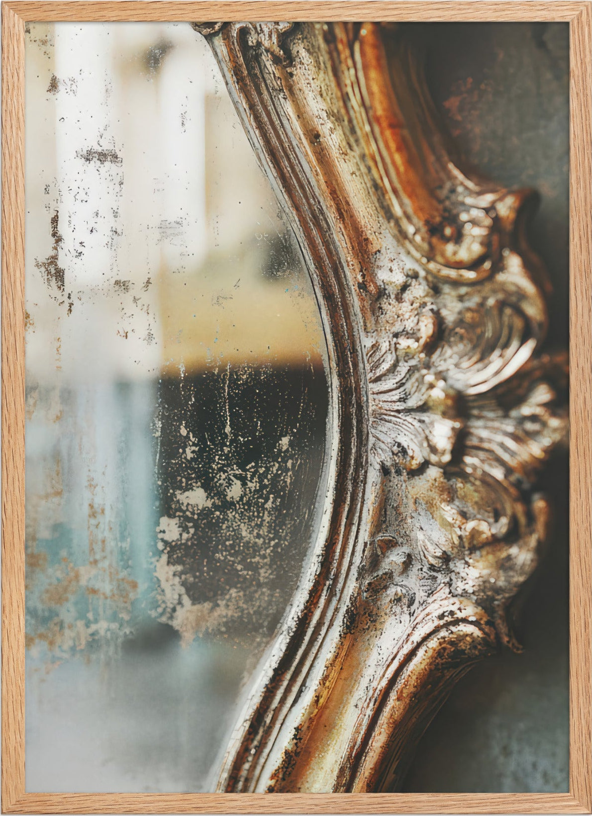 Le Miroir du Temps — Encadrée — affiche murale minimaliste | Cassili-home
