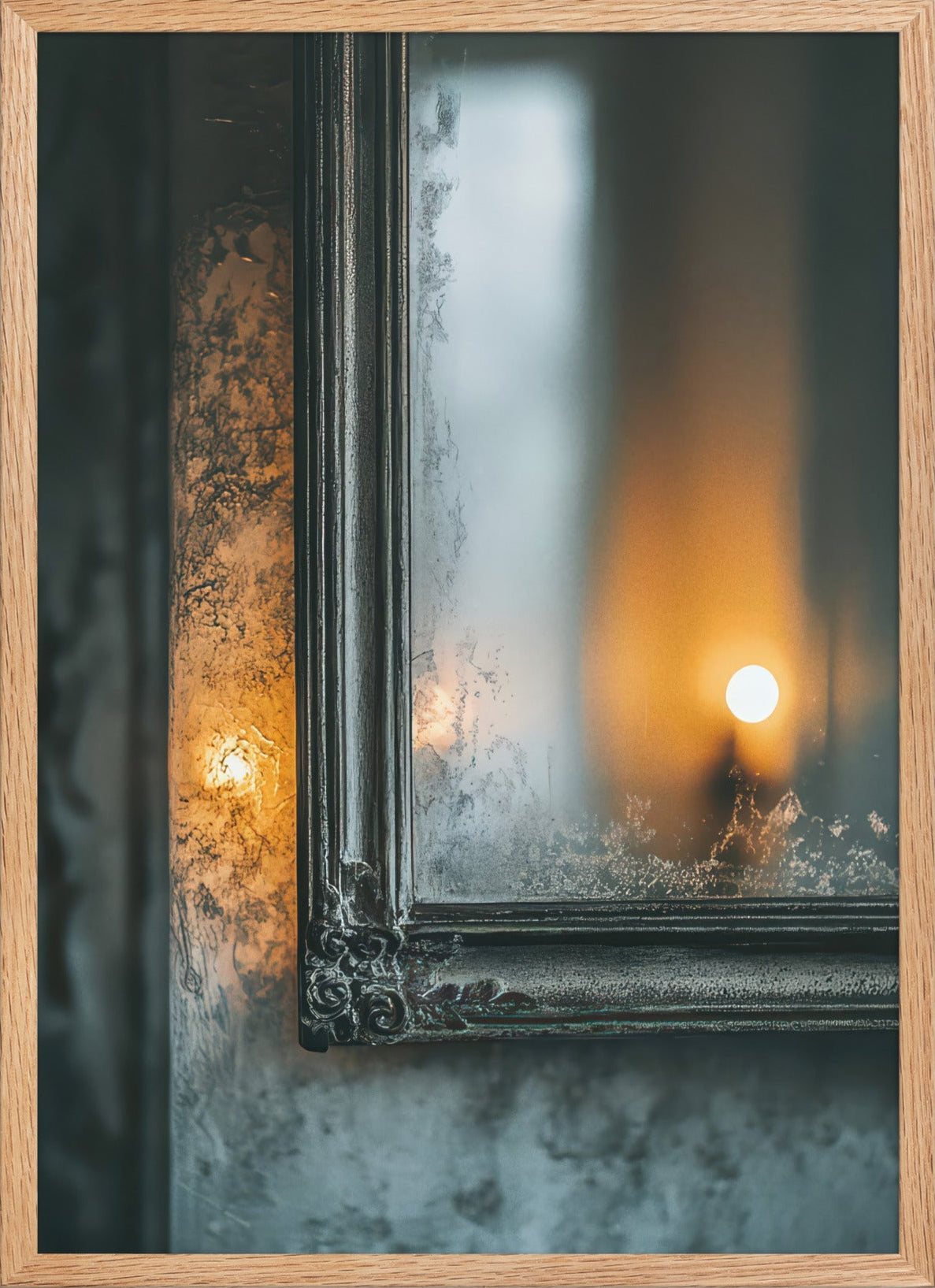 La Bougie du Miroir — Encadrée — affiche murale minimaliste | Cassili-home