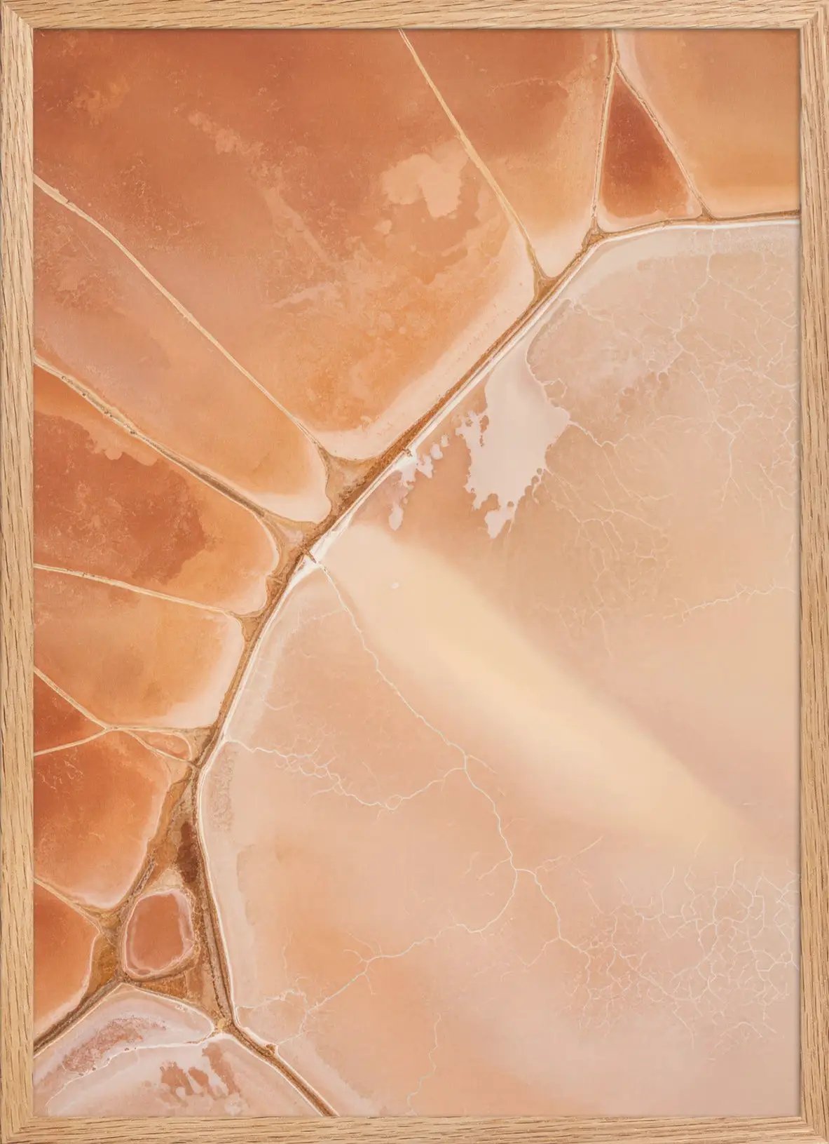 Lac de Sel Rose — Encadrée — affiche murale minimaliste | Cassili-home