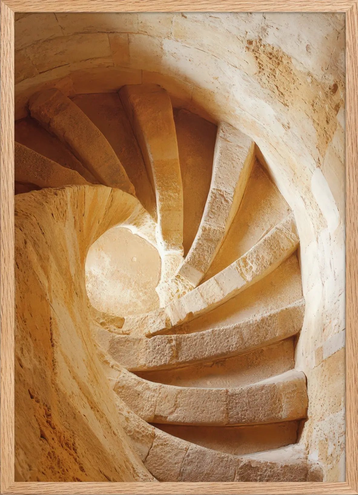 Spirale de Pierre — Encadrée — affiche murale minimaliste | Cassili-home
