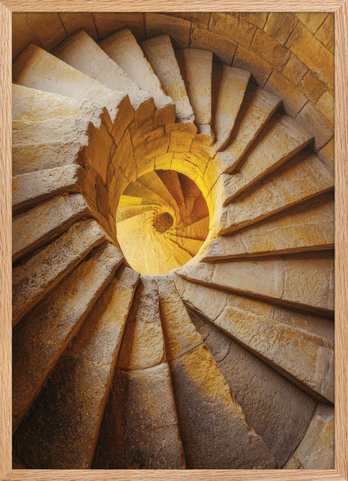Vortex Doré — Encadrée — affiche murale minimaliste | Cassili-home