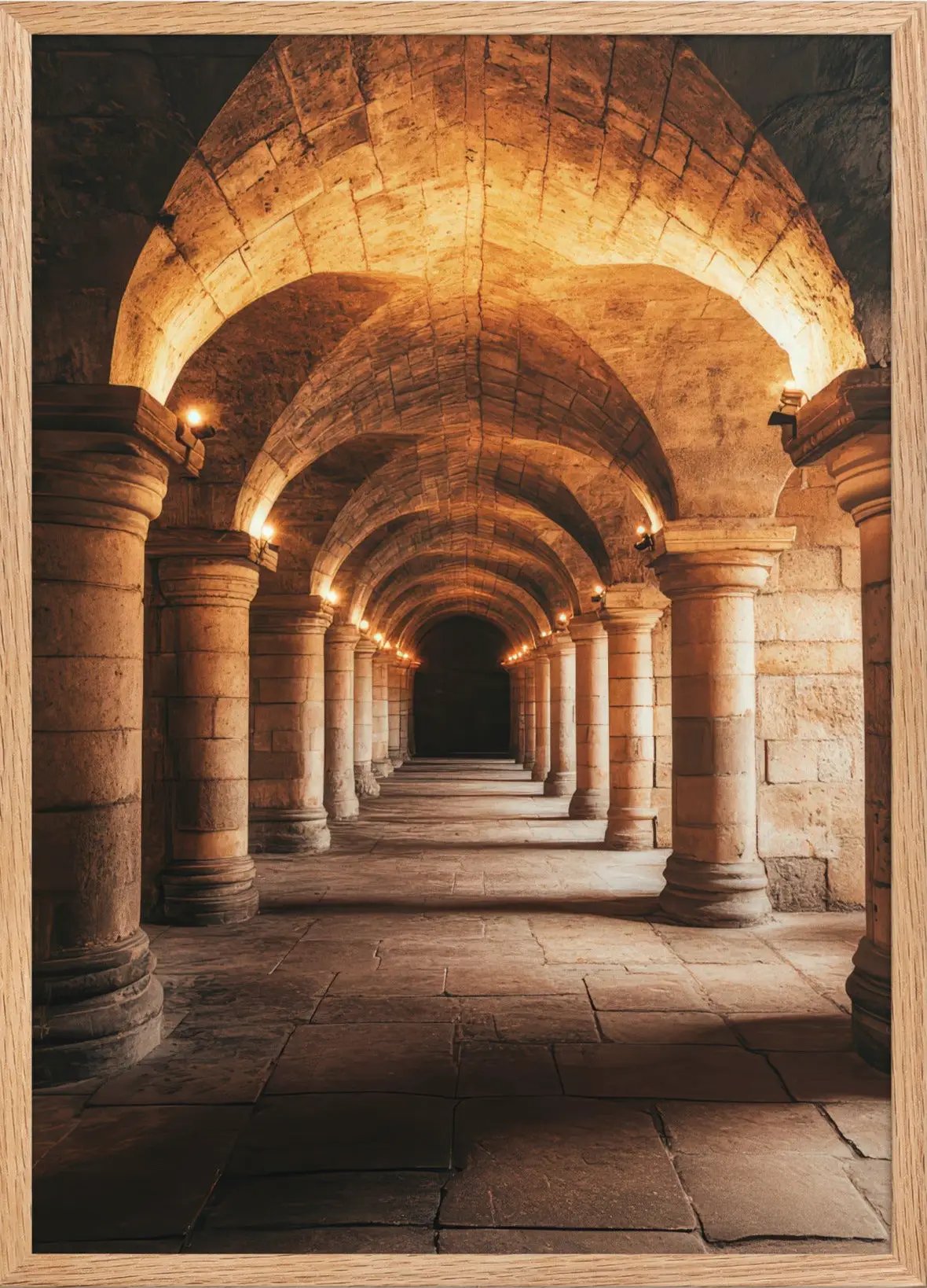 Colonnade Éternelle — Encadrée — affiche murale minimaliste | Cassili-home