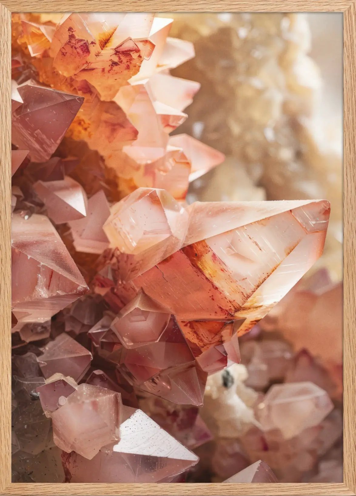 Quartz Rose — Encadrée — affiche murale minimaliste | Cassili-home