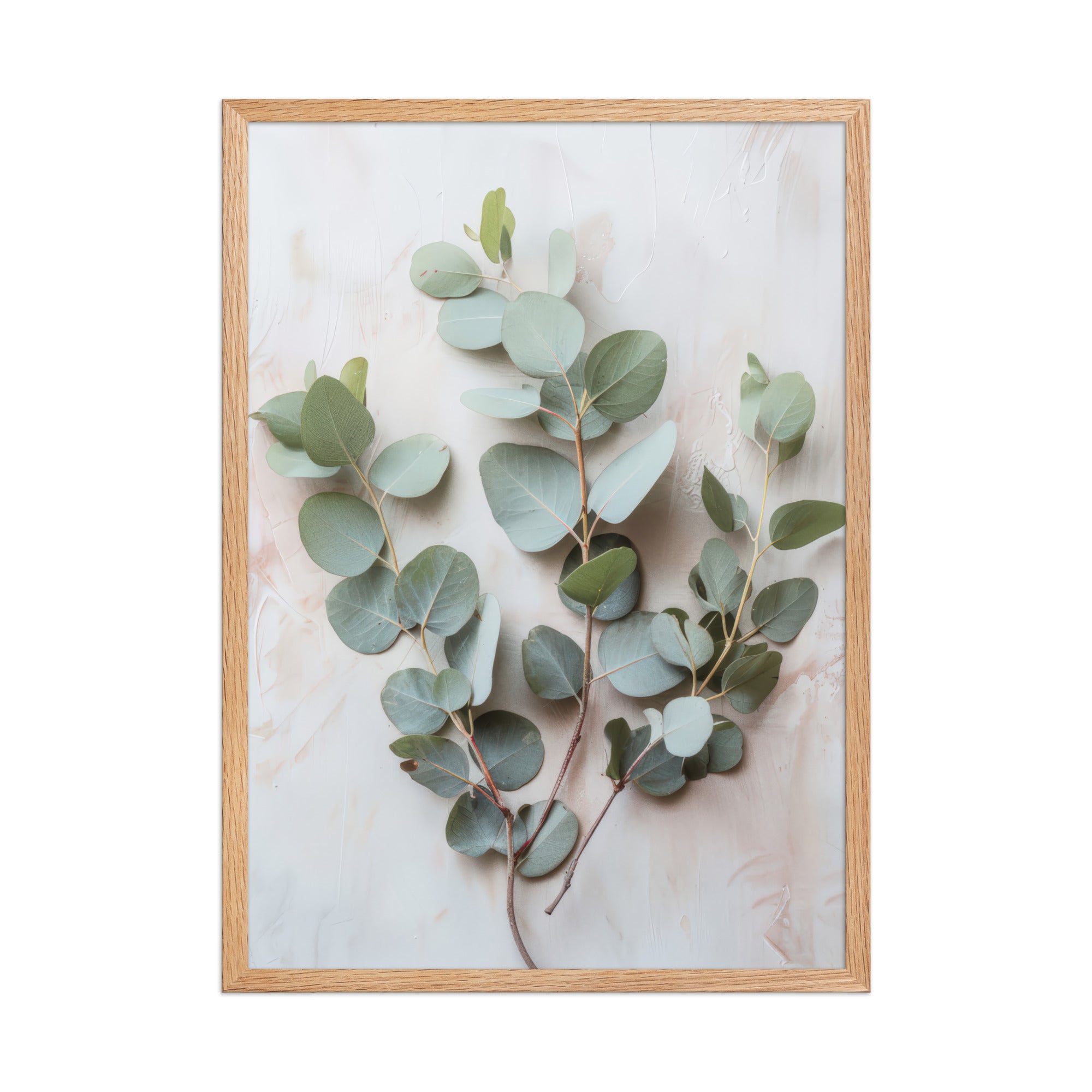 Herbier d’Eucalyptus — Encadrée — affiche murale minimaliste | Cassili-home