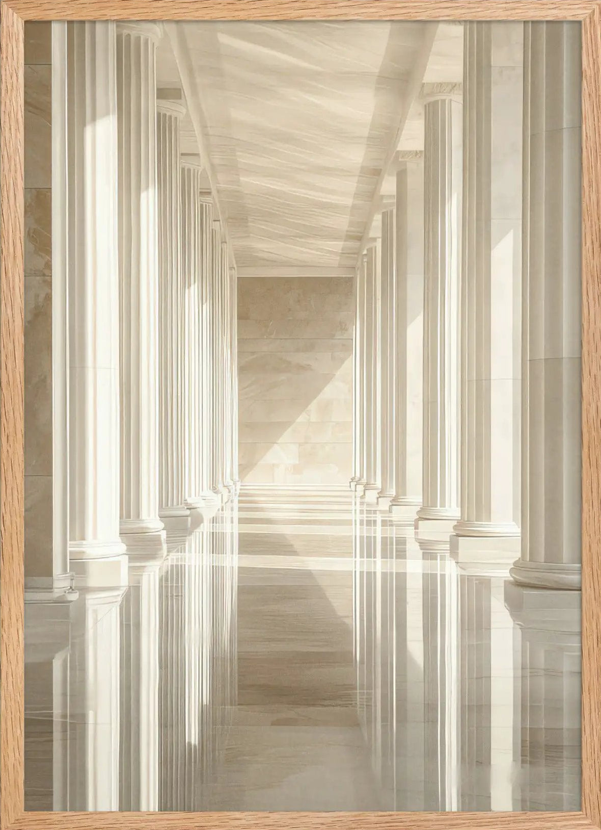 Poster en Papier Mat Encadré — affiche murale minimaliste | Cassili-home