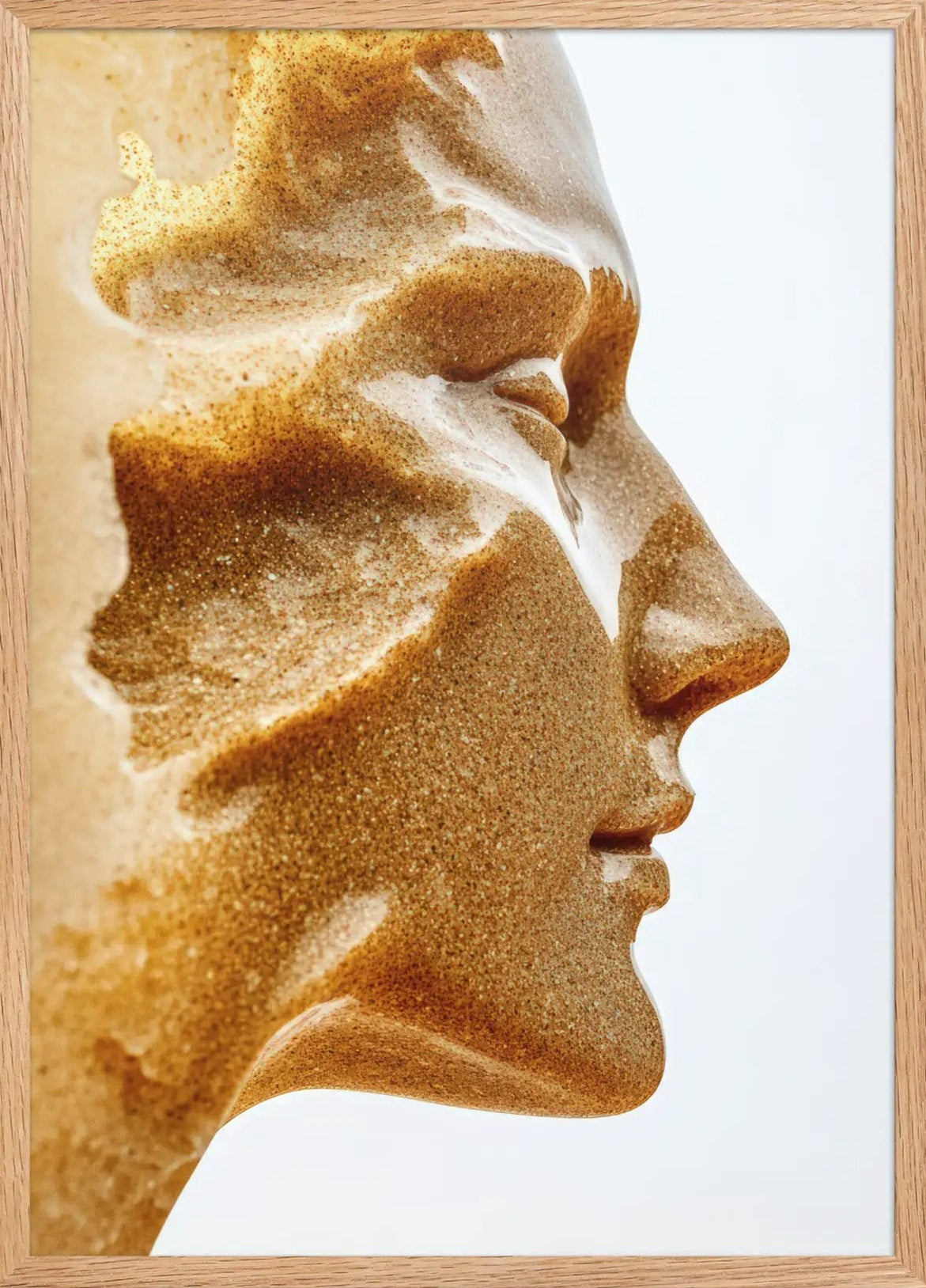 The Gilded Profile — Framed