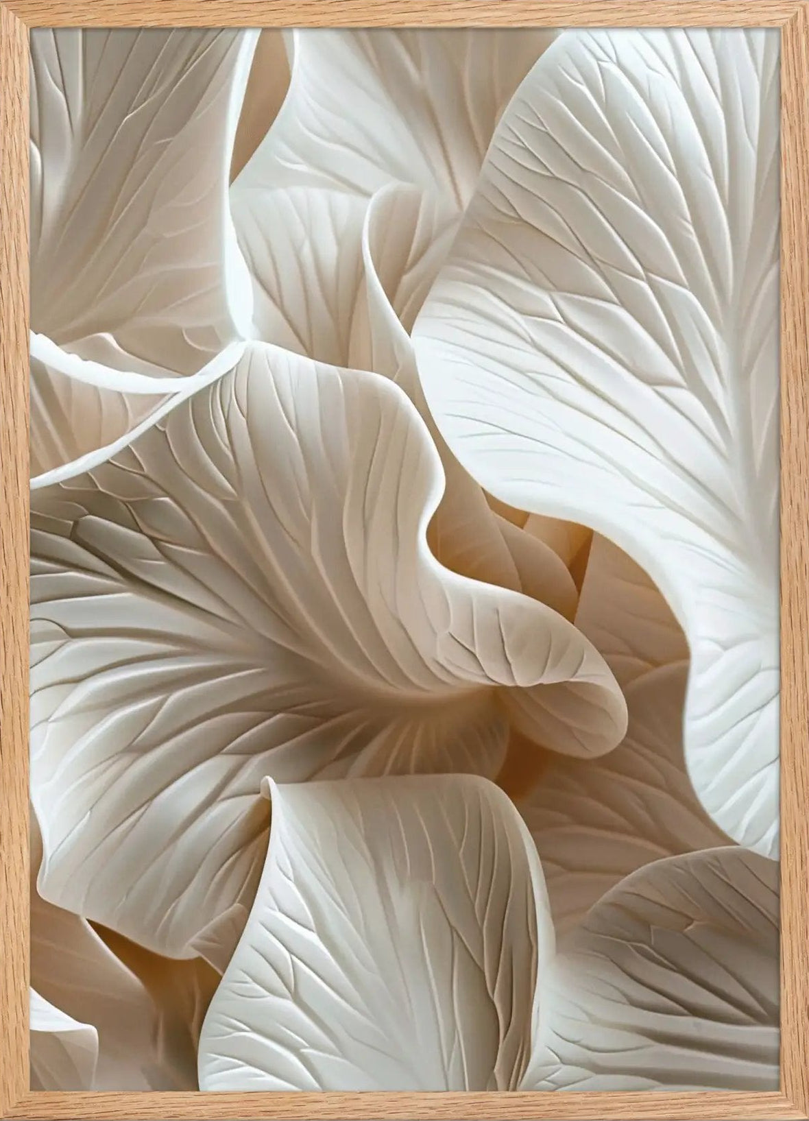 Poster en Papier Mat Encadré, affiche murale minimaliste avec cadre bois, décoration murale salon ou chambre, style méditerranéen