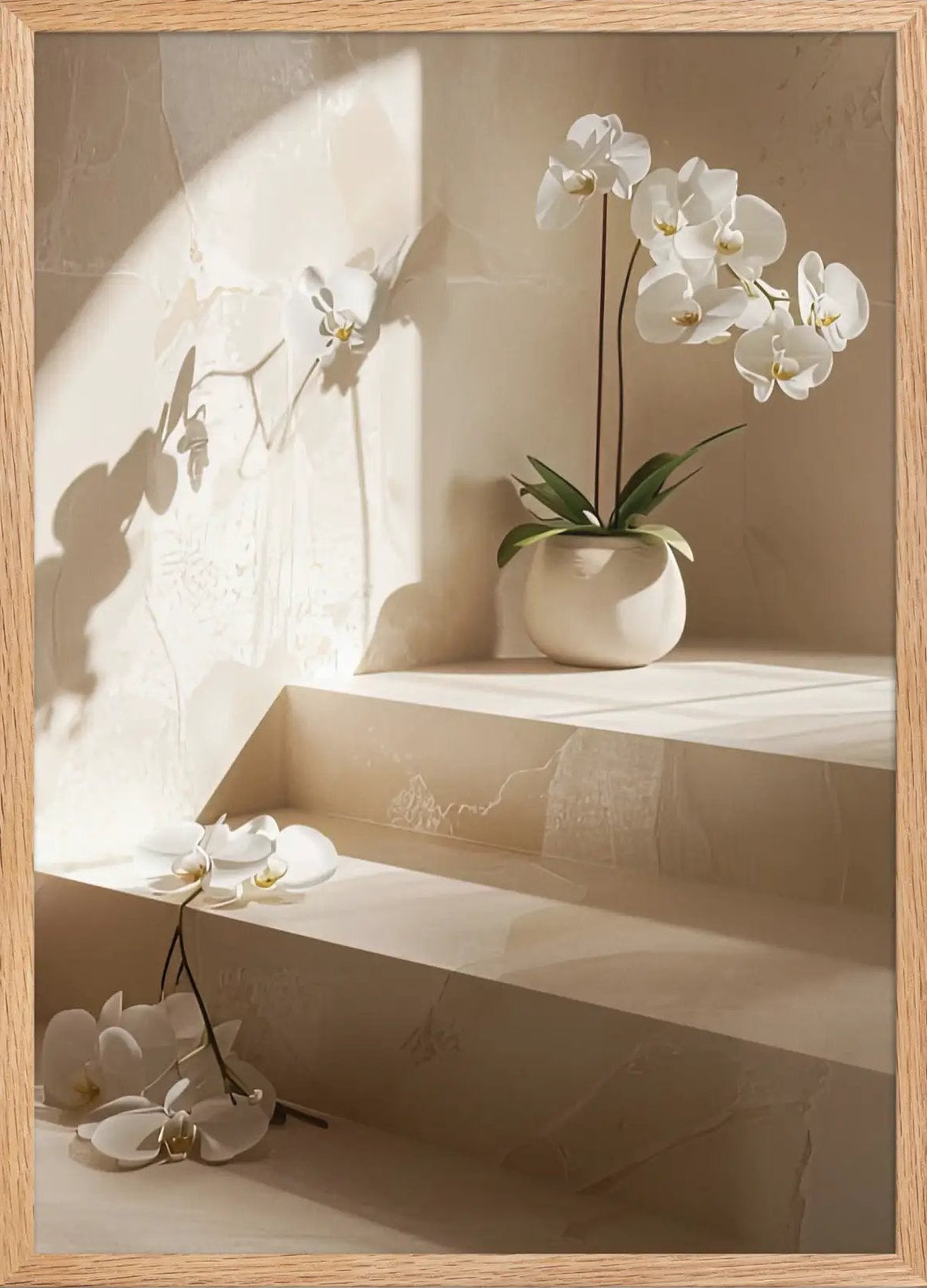 The Orchid Staircase — Framed
