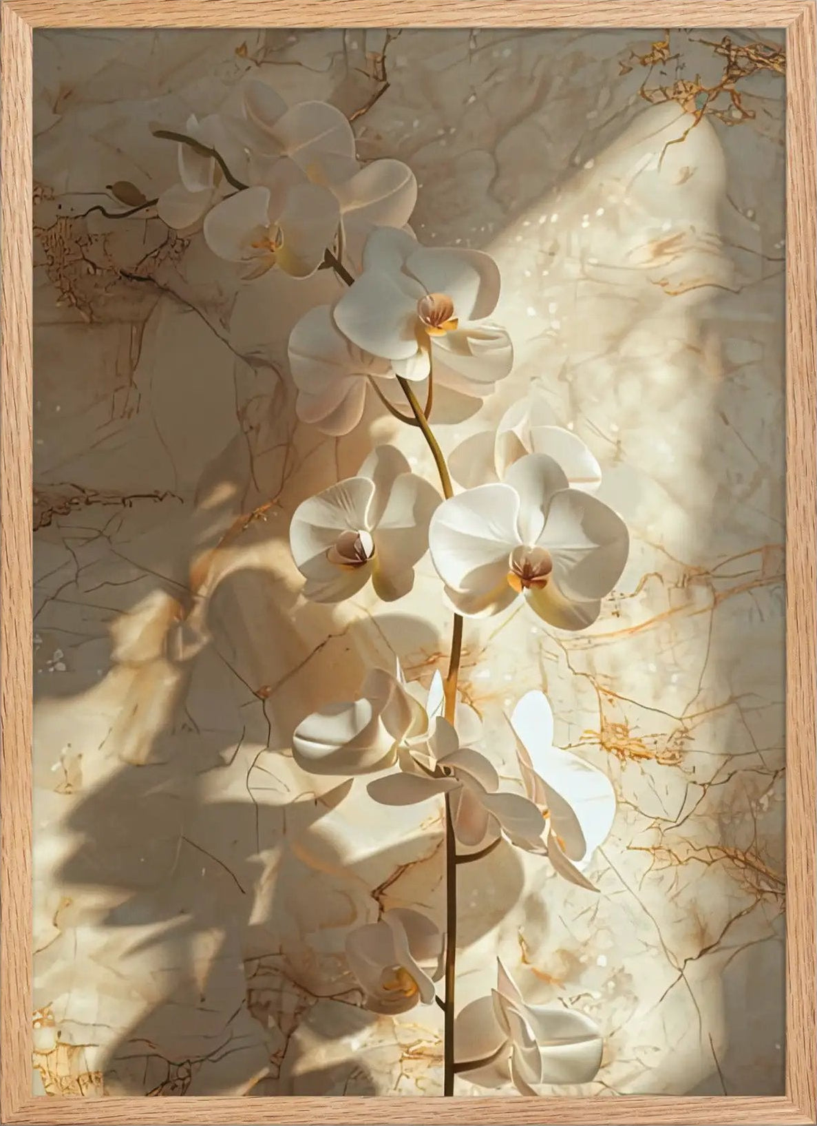 Die Goldene Orchidee — Gerahmt