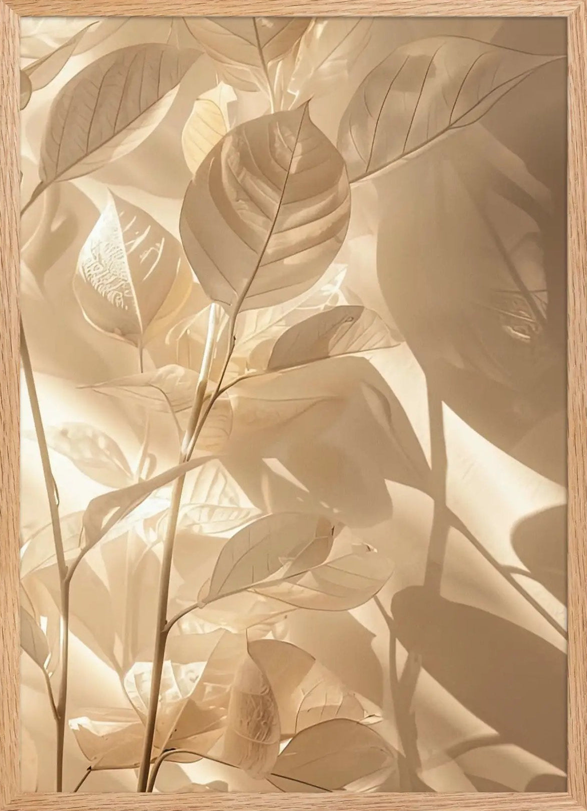 Gold Leaves — Framed