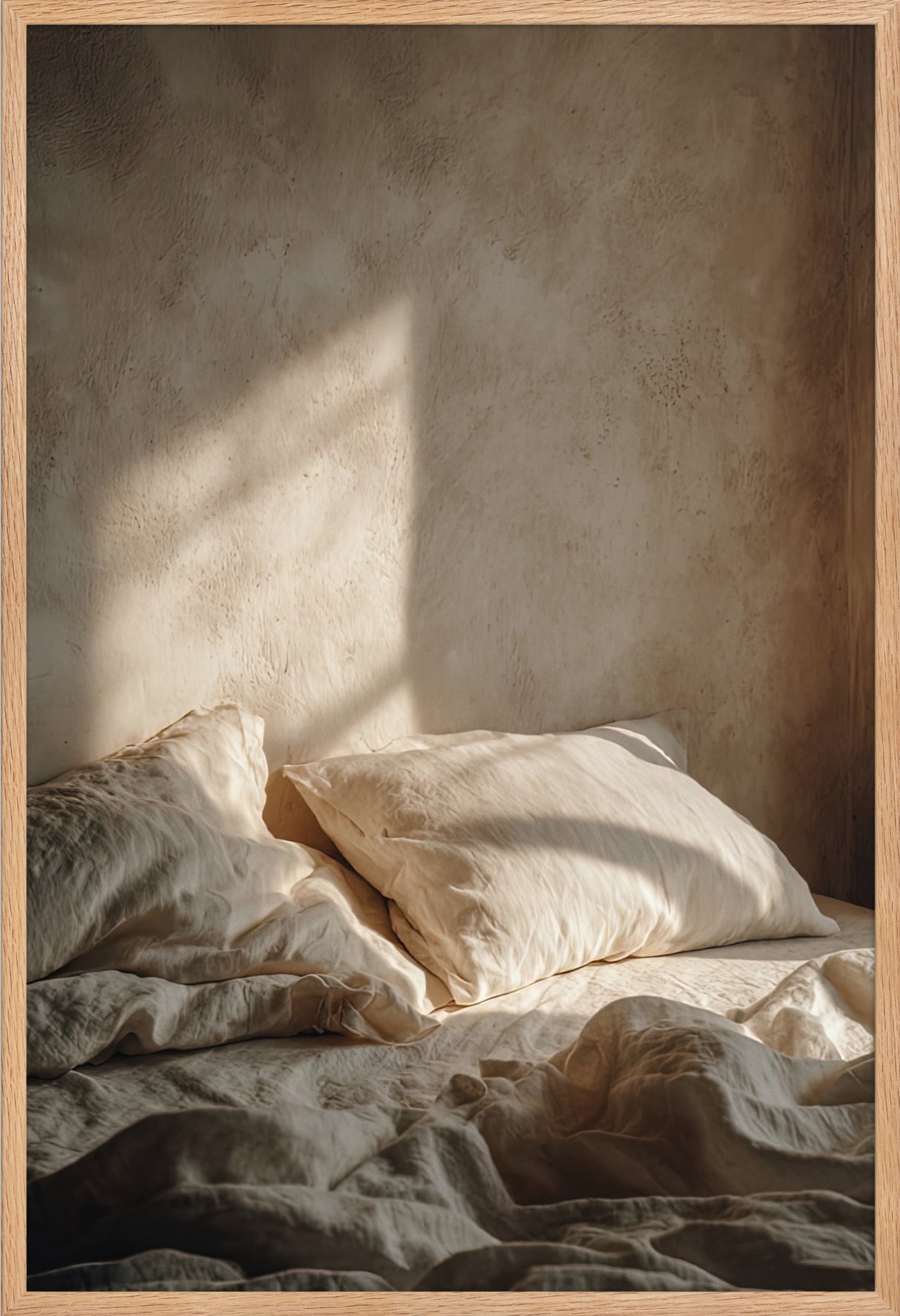Mediterranean wall art in a solid oak frame — Cassili-home