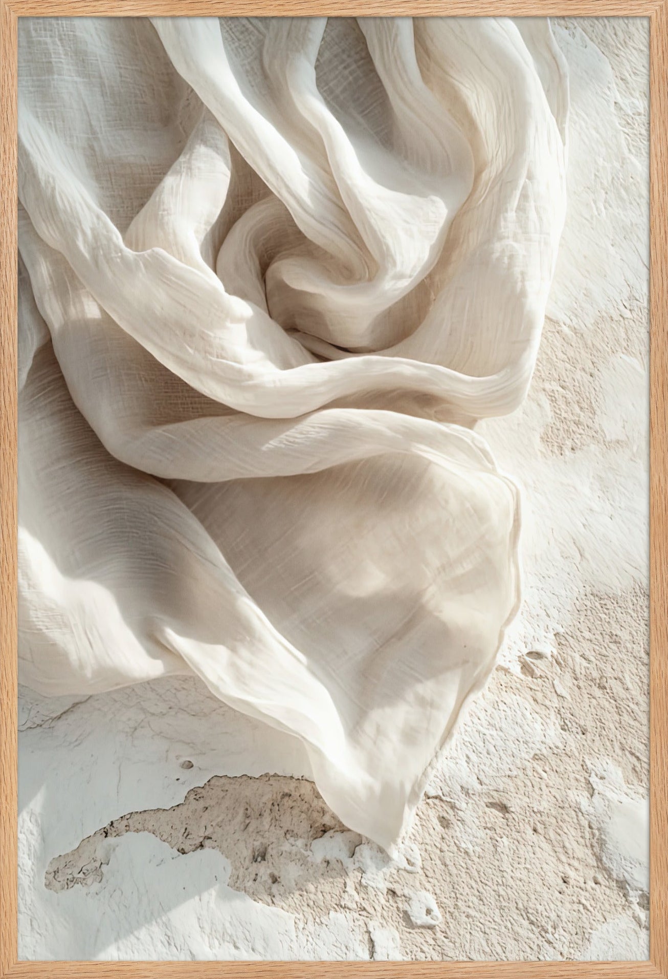 Mediterranean wall art in a solid oak frame — Cassili-home