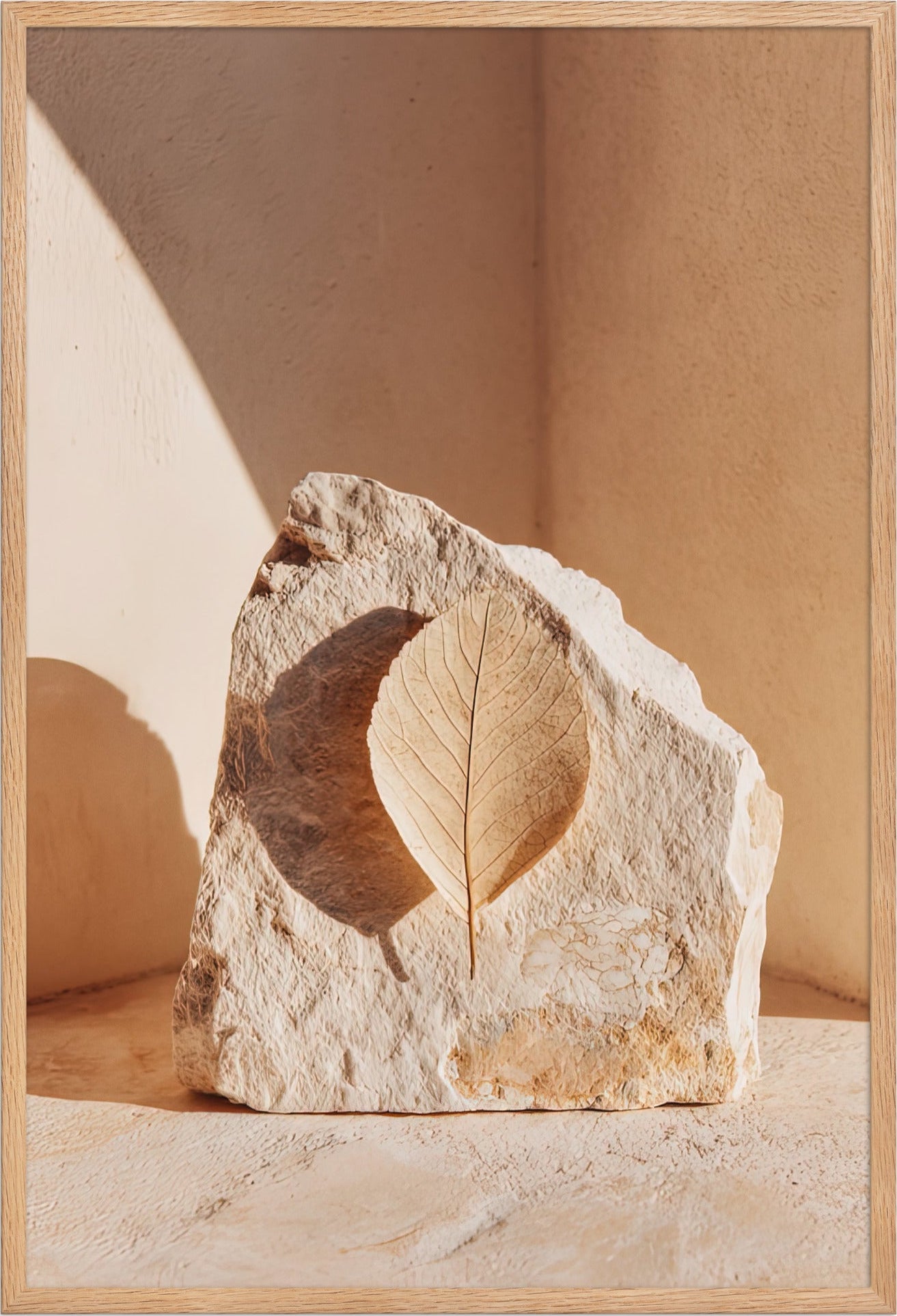 Mediterranean wall art in a solid oak frame — Cassili-home