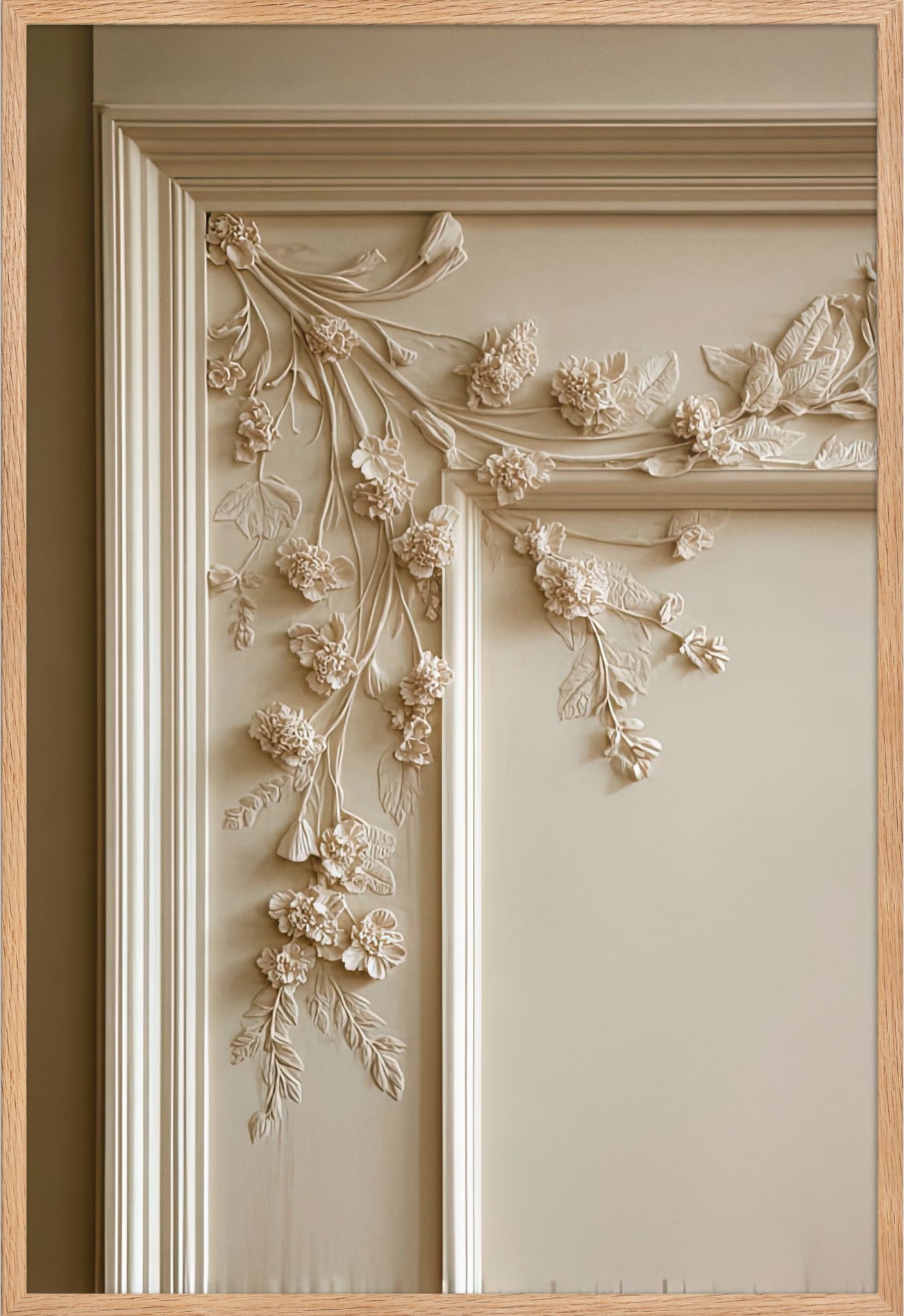 Mediterranean wall art in a solid oak frame — Cassili-home
