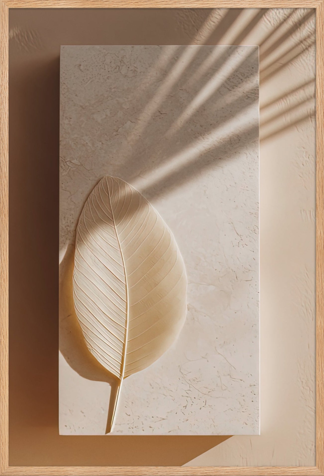 Mediterranean wall art in a solid oak frame — Cassili-home