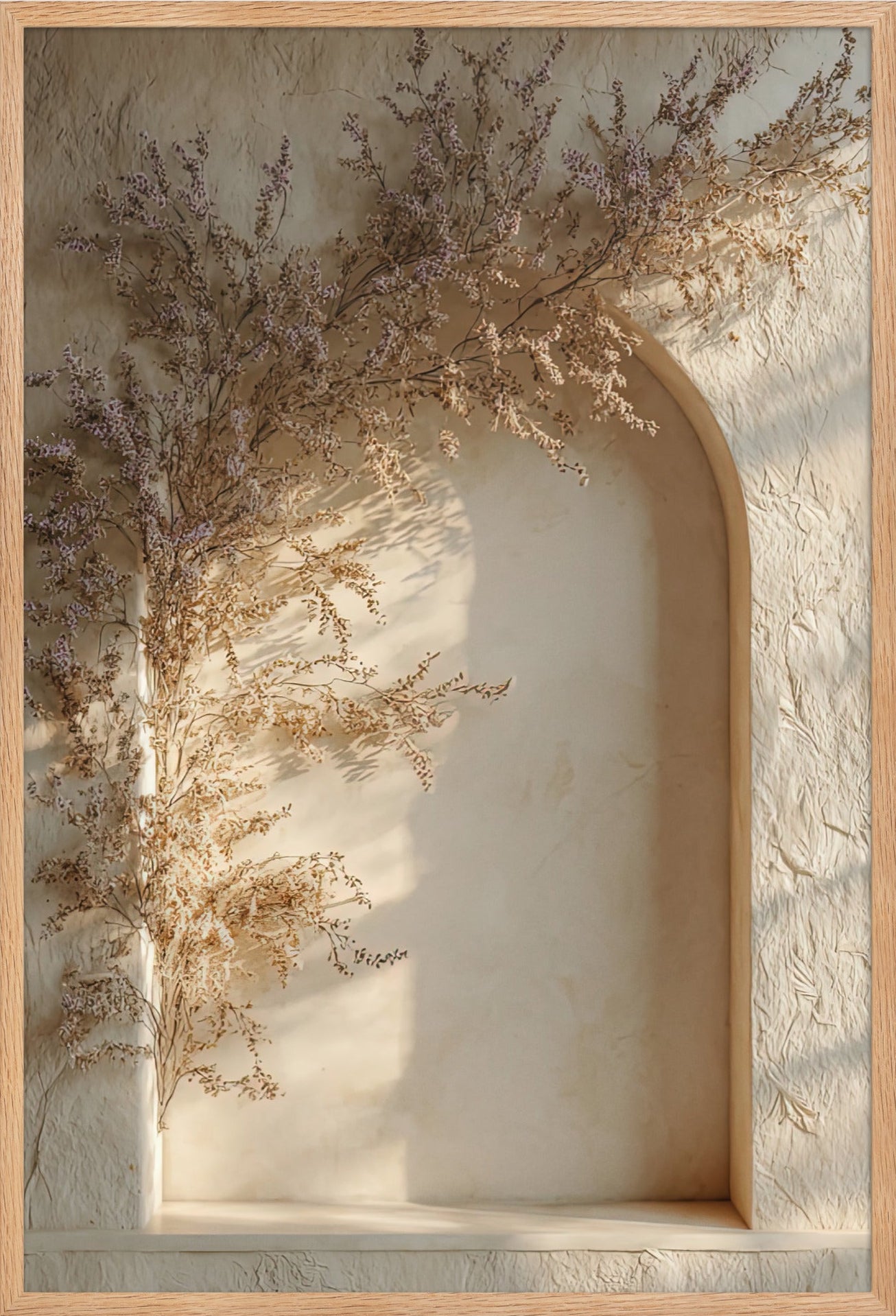 Mediterranean wall art in a solid oak frame — Cassili-home