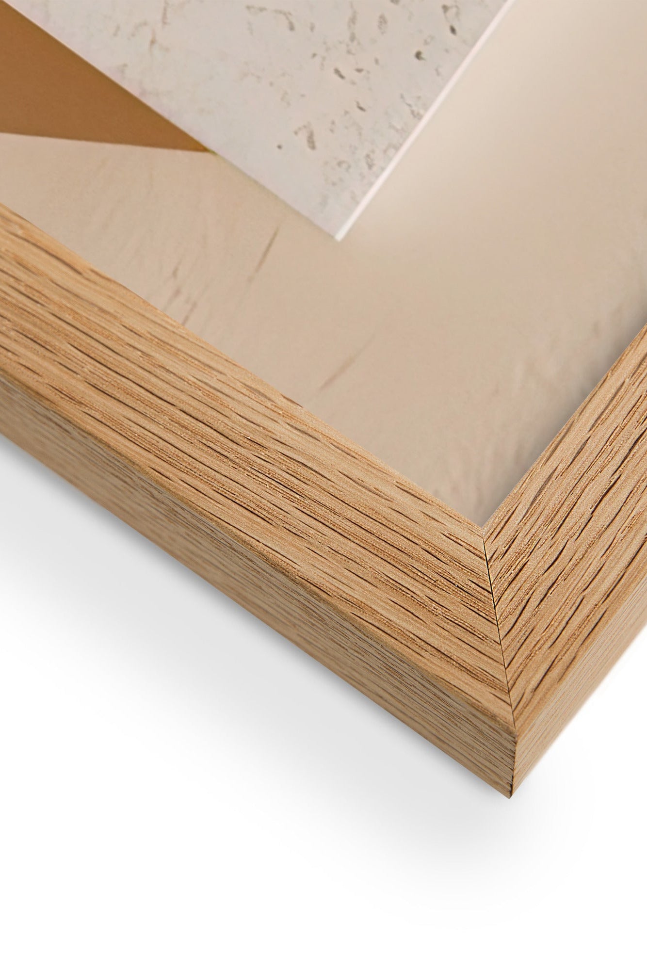 Solid oak frame detail of a wall art print — Cassili-home