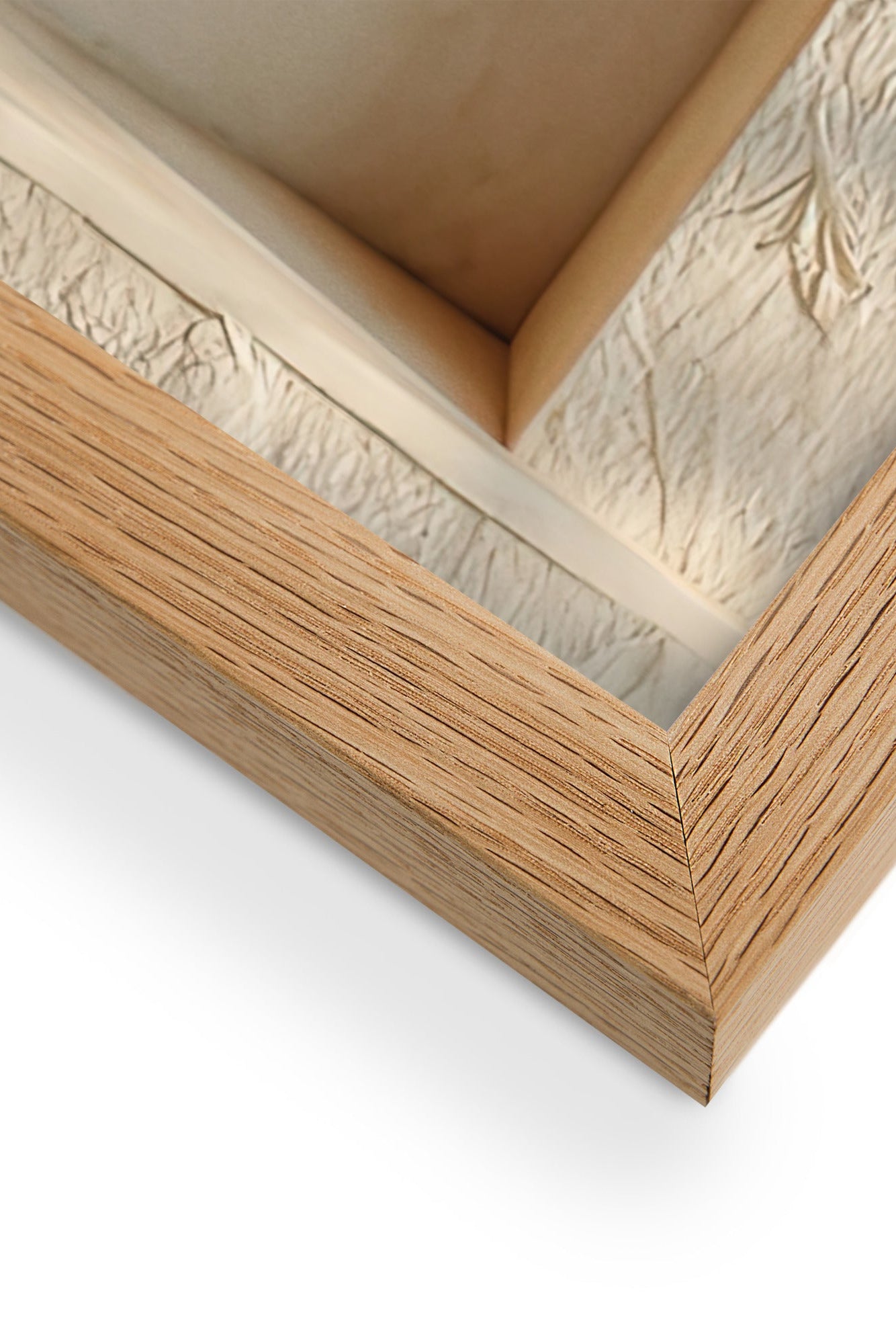Solid oak frame detail of a wall art print — Cassili-home