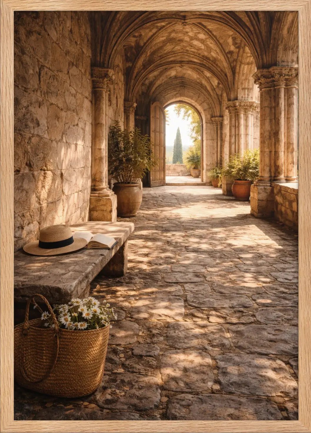 La Galerie du Monastère — Encadrée — affiche murale minimaliste | Cassili-home