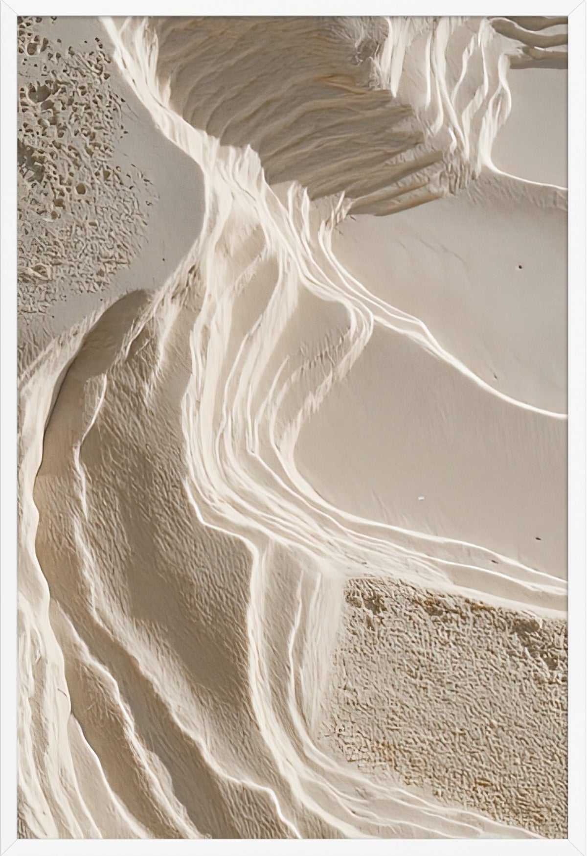 Affiche murale méditerranéenne encadrée blanc — Cassili-home