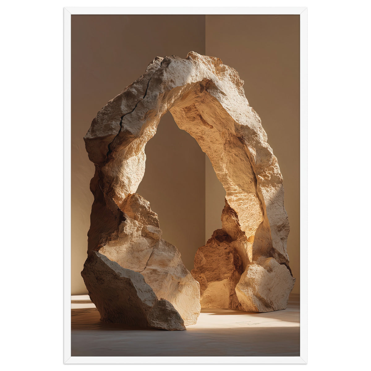L’Arche Brute — affiche encadrée blanche, 61 × 91 cm