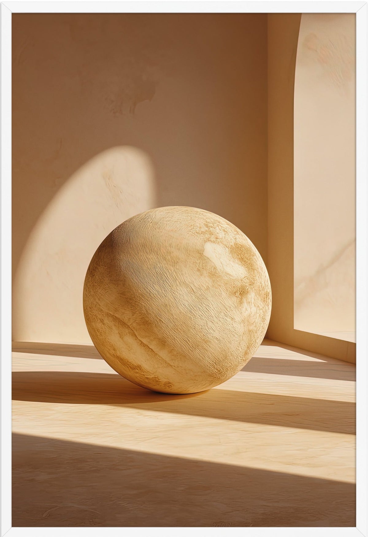 De Stenen Bol — ingelijst in wit, 61 × 91 cm