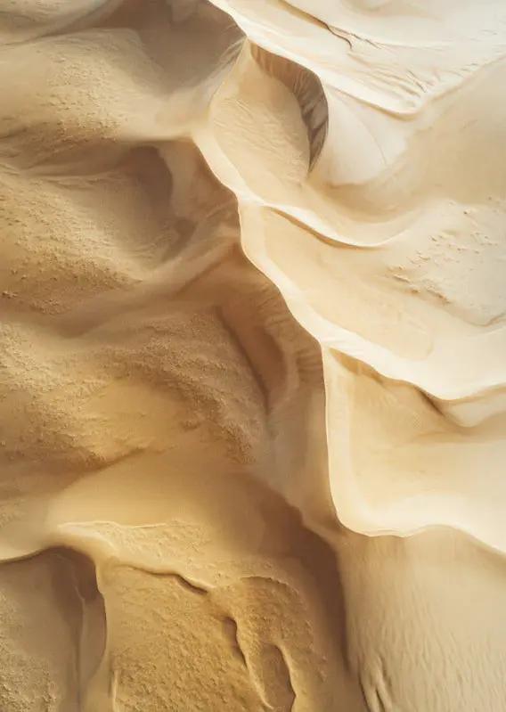 Les Dunes du Canyon — Affiche murale minimaliste beige minérale — affiche murale minimaliste | Cassili-home
