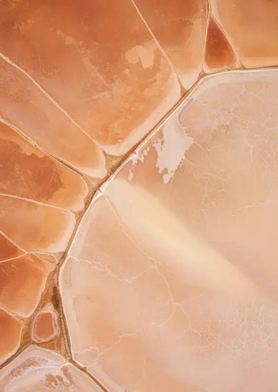 Lac de Sel Rose — Affiche murale minimaliste terracotta et beige texture minérale — affiche murale minimaliste | Cassili-home