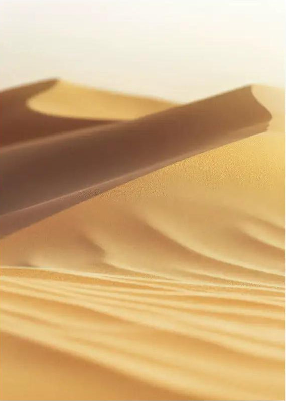 La Crête d’Or – Minimalistisches Wandbild aus sandgoldenen Wüstendünen