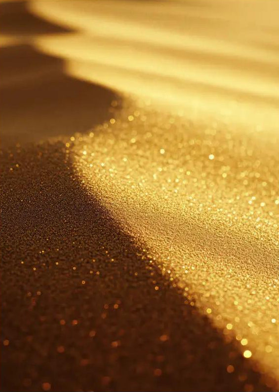 La Poudre d’Or — Minimalist Dune Golden Sand Wall Art