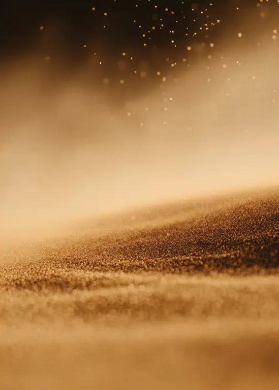 L'Envol du Sable — Golden Mineral Minimalist Wall Poster