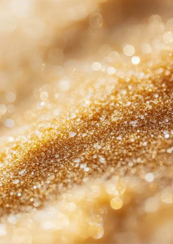 Goldstaub — Minimalistisches Wandbild in Champagner-Gold