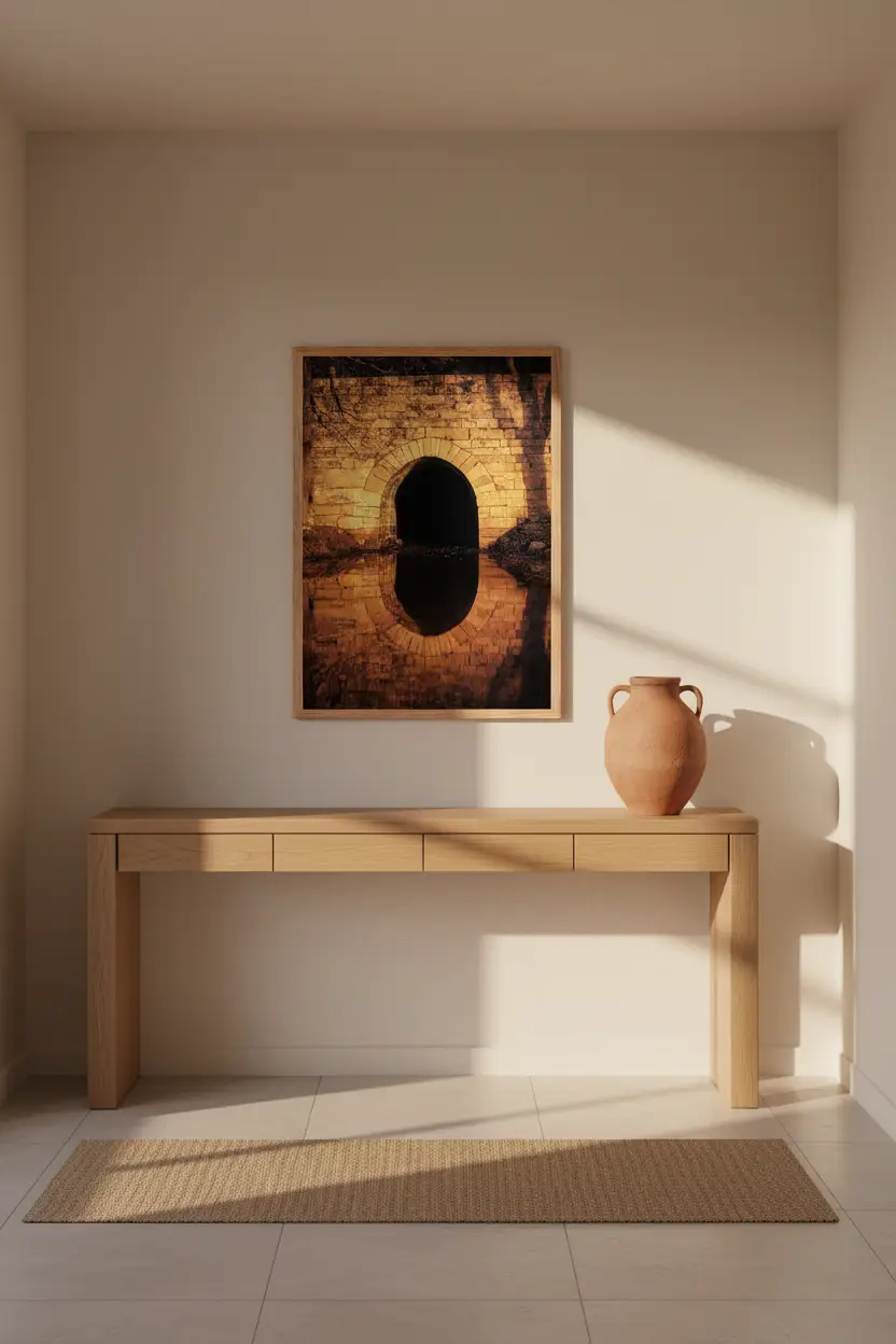 L’Arche d’Or — Affiche Murale Minimaliste Or Lumière — affiche murale minimaliste | Cassili-home