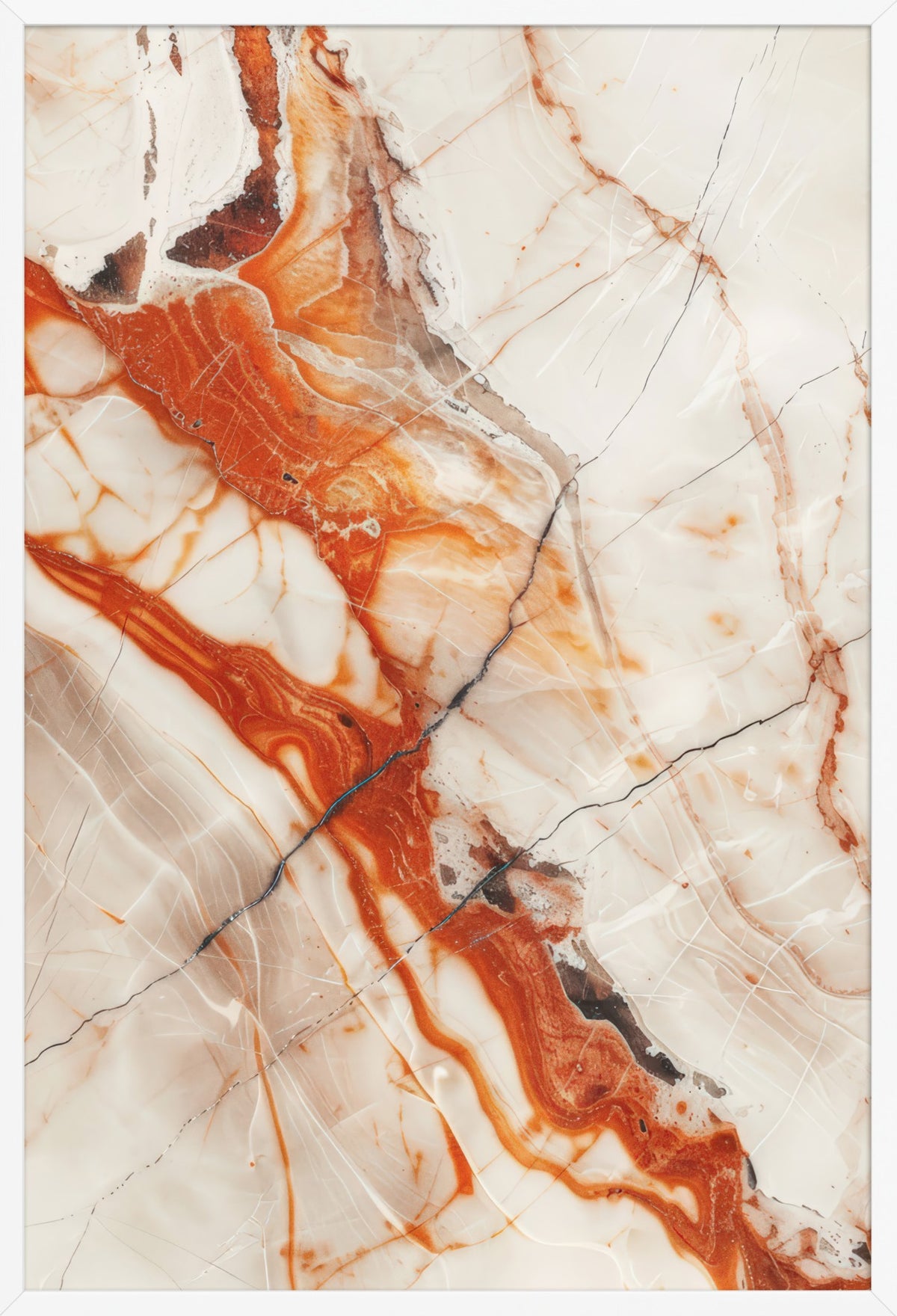 The Red Fault — poster in a white frame, front view