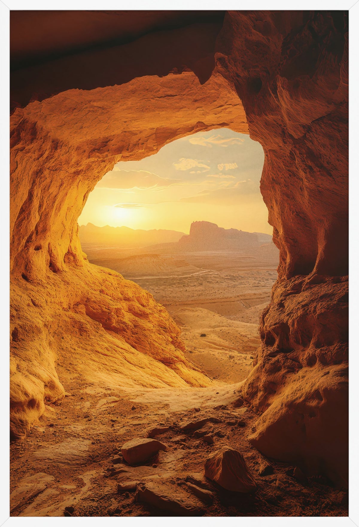 Horizon Fire — poster in a white frame, front view