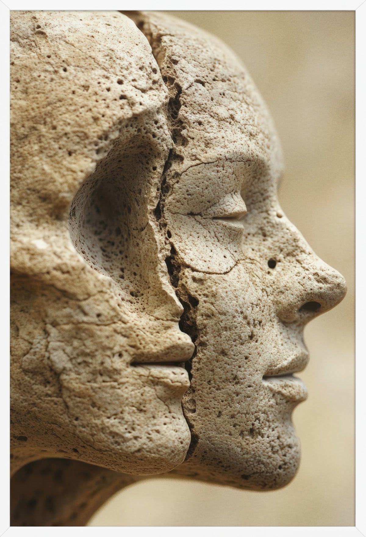 Fracture — poster in a white frame, front view