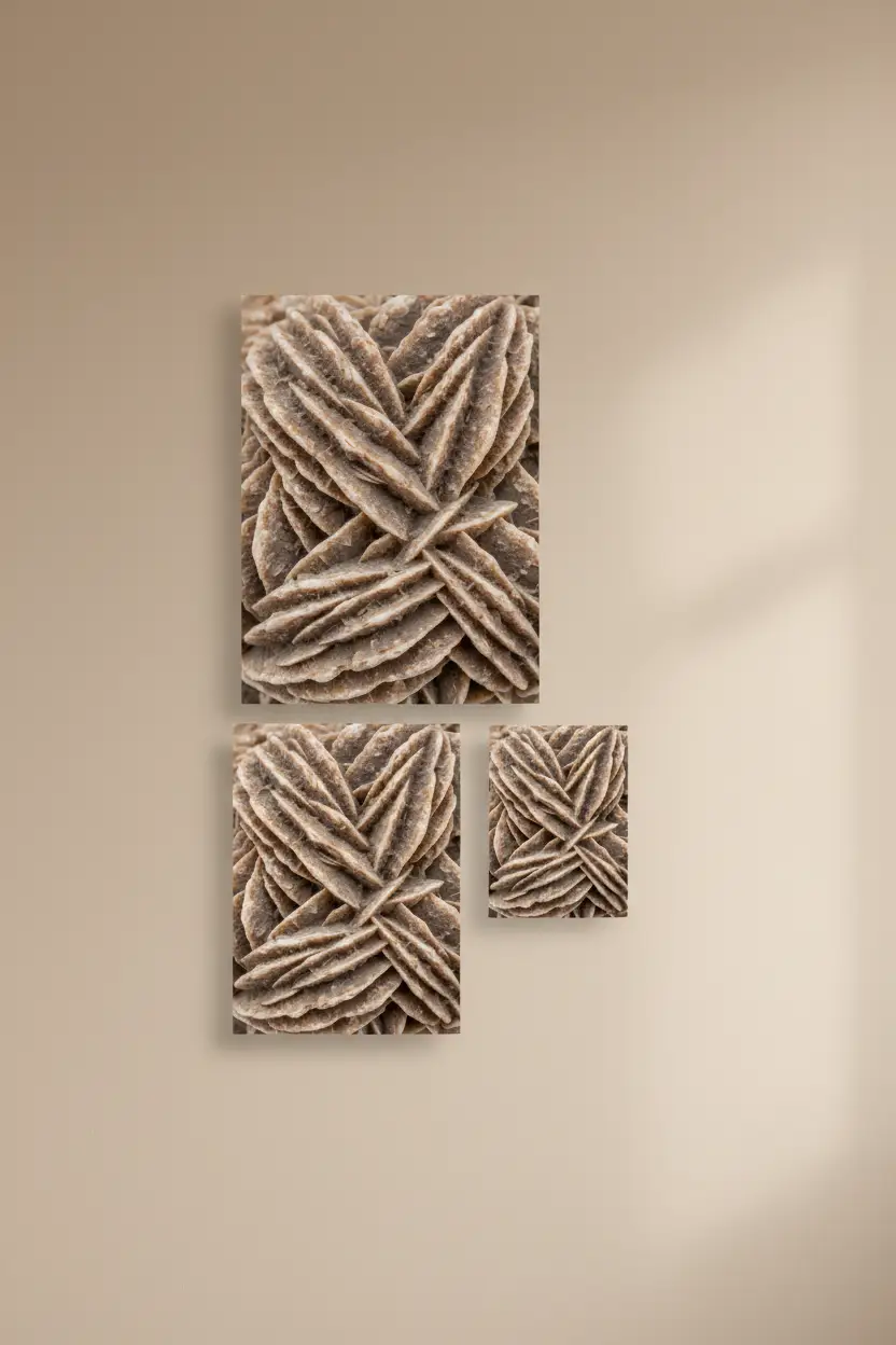 La Rose des Sables — Affiche murale minimaliste Beige Texture Minérale — affiche murale minimaliste | Cassili-home