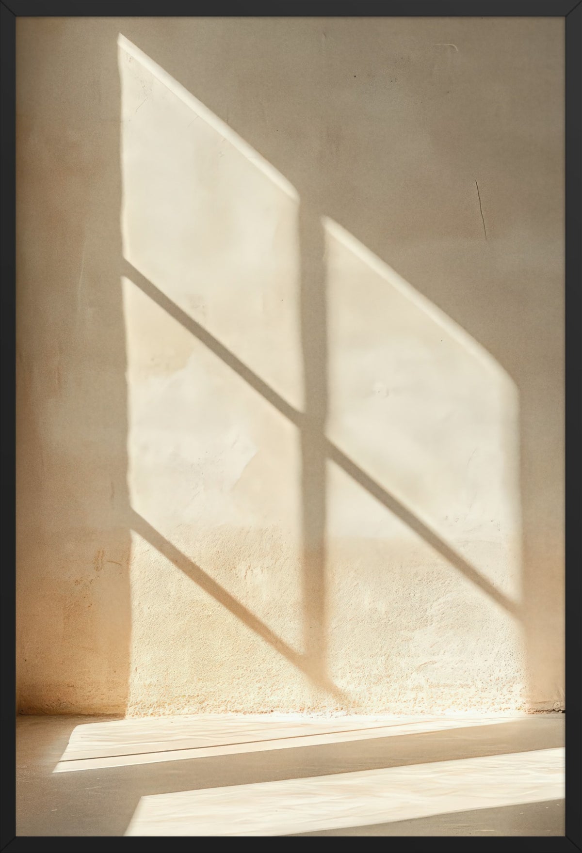 Morning Grace — poster in a black frame, front view