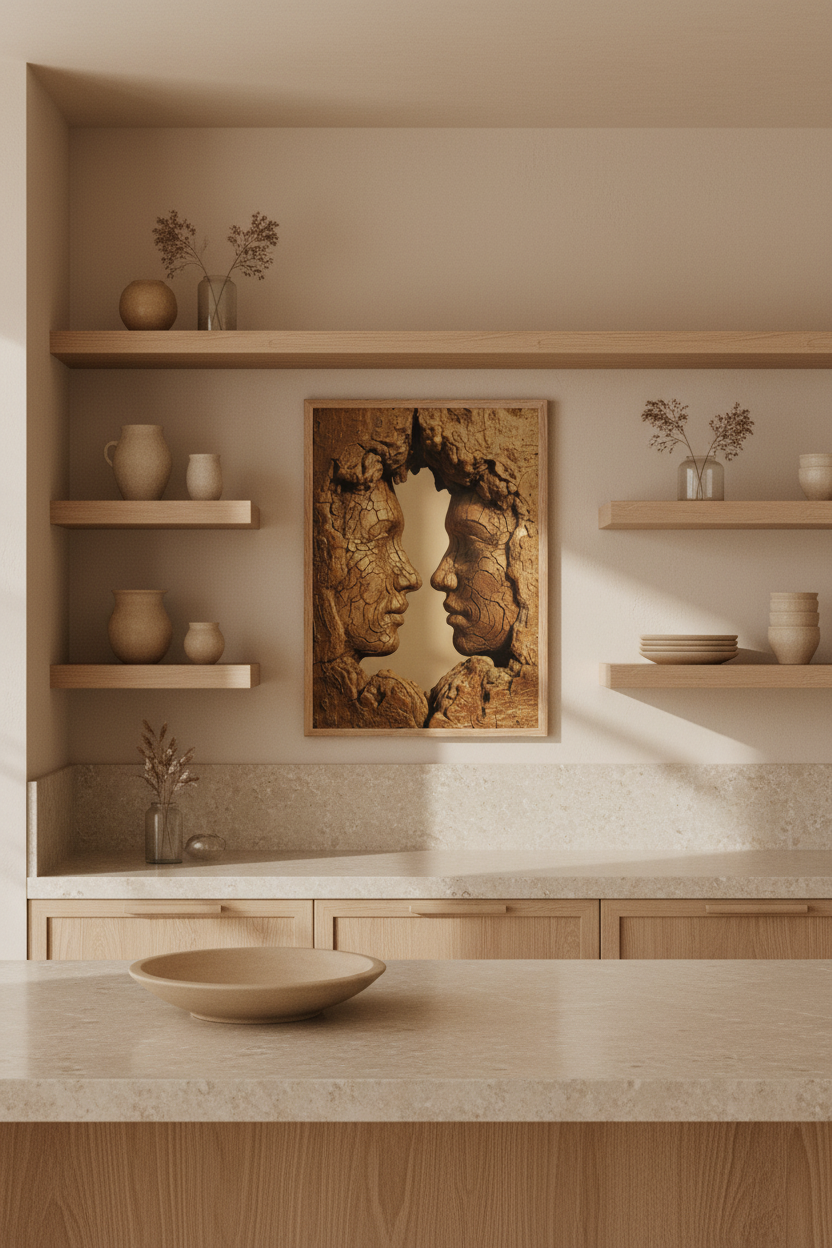 Face à Face — Lifestyle cuisine encadré chêne massif | Cassili-home