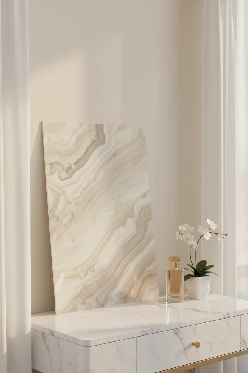 Onyx Nacré — Affiche murale minimaliste noir et or texture minérale — affiche murale minimaliste | Cassili-home