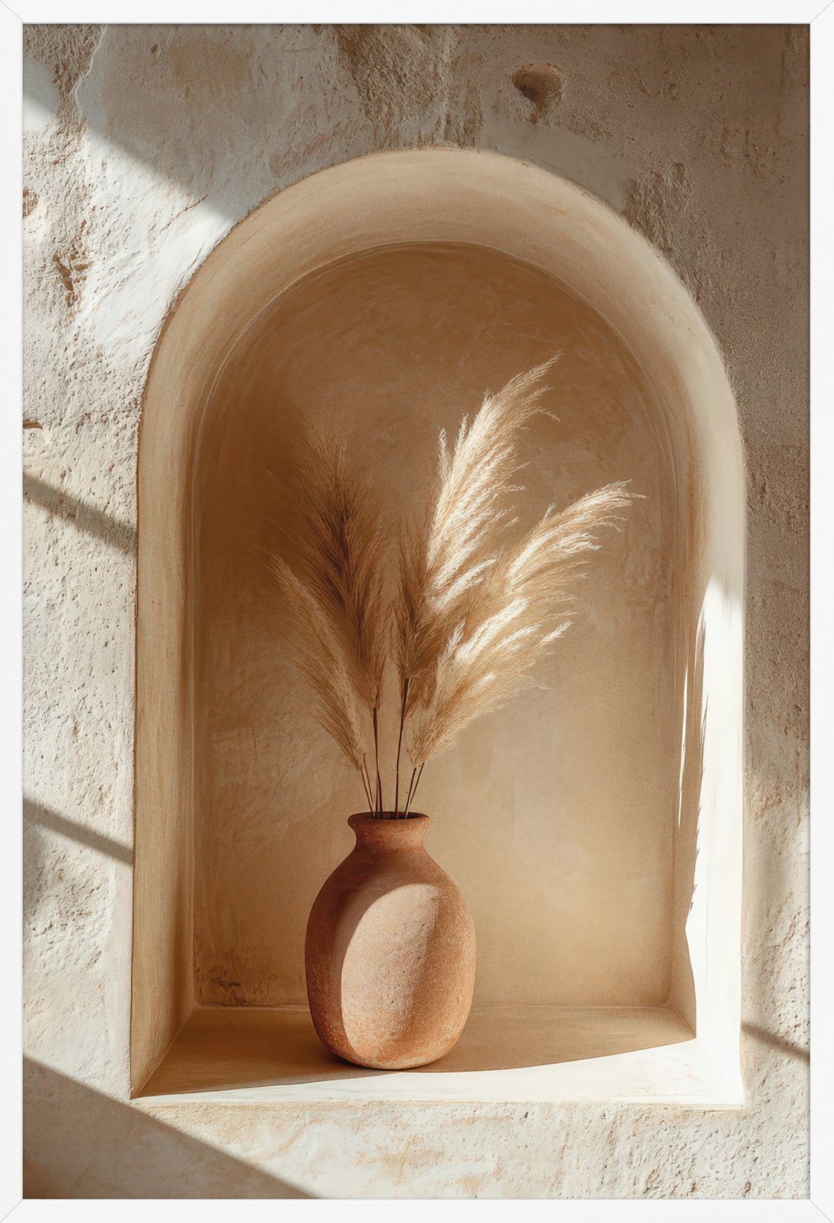 The Golden Alcove — poster in a white frame, front view
