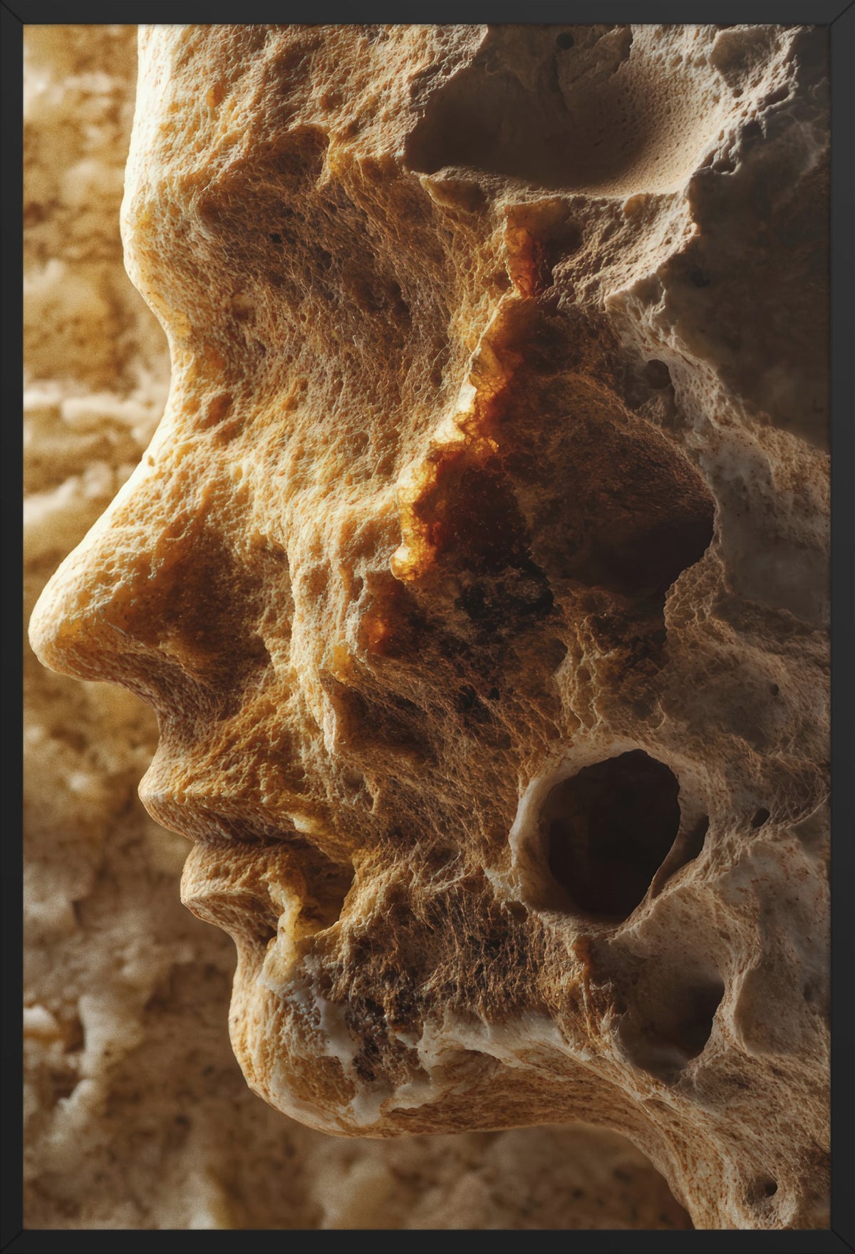 The Honeycomb — poster in a black frame, front view