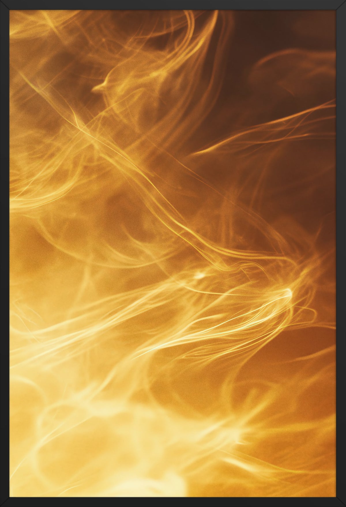The Soul of Fire — poster in a black frame, front view