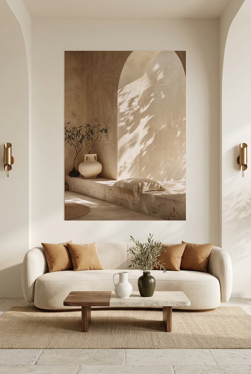 L’Angle à l’Olivier salon sans cadre