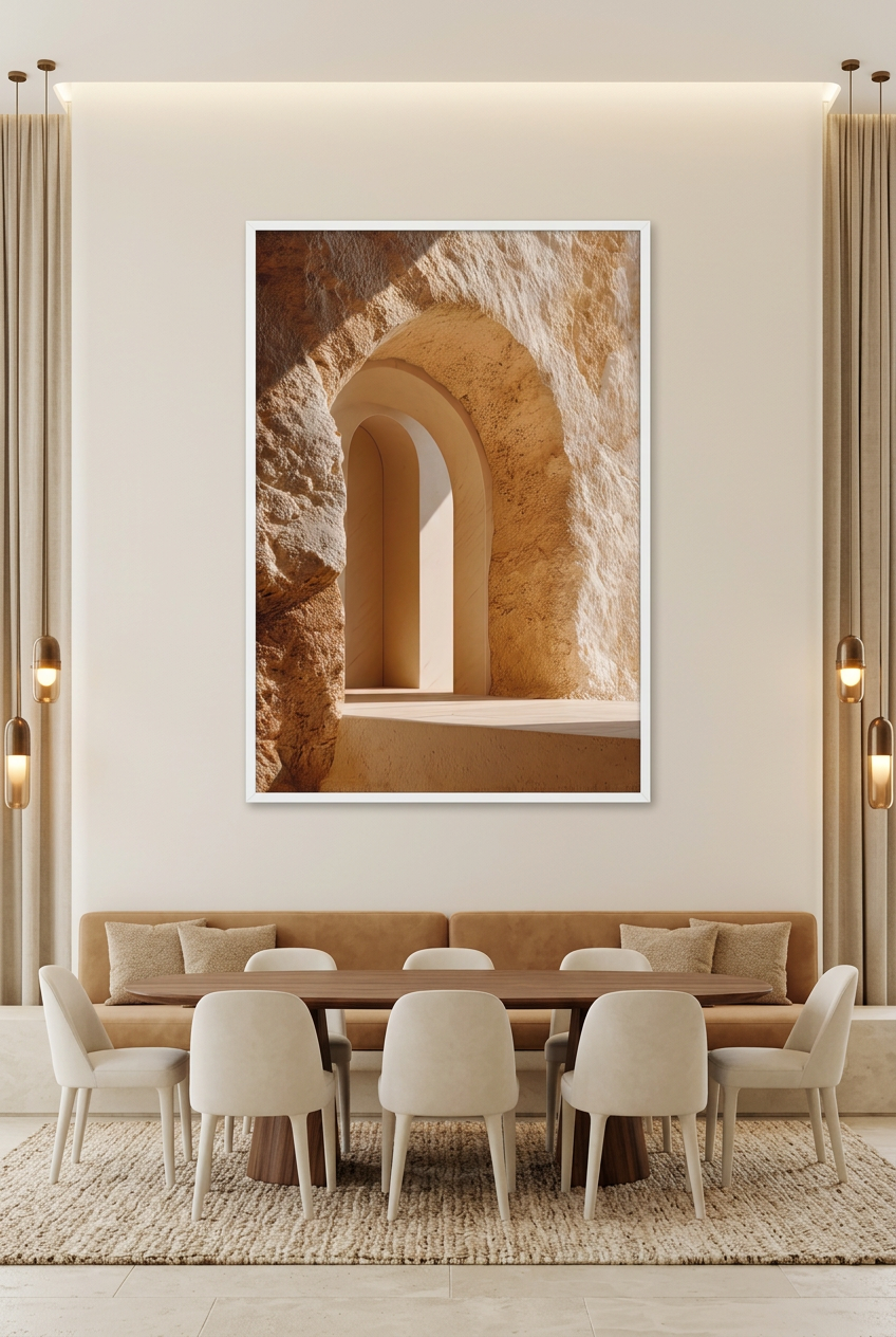 L’Arche de Grès cadre blanc